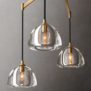 72" Large Hotel Brass Chandelier High-end Industrial Restaurant Clothing Store New Big Round Crystal Pendant Luxury Chandelier - Product Image 5