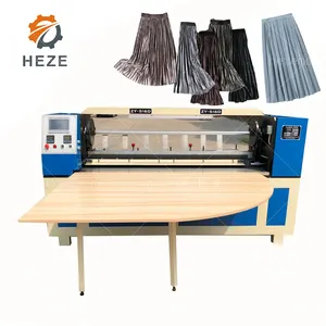 Bilgisayar kontrollü Zj-217 bıçak endüstriyel dikiş kumaş etek Pleating makinesi pilili tekstil makinesi