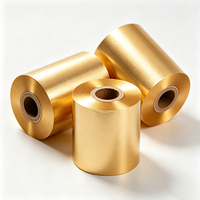 Ruban de transfert thermique doré Haoxuan, rouleau de 110 mm x 300 m, ruban d'impression métallique pour étiquettes, emballages et tags de qualité supérieure