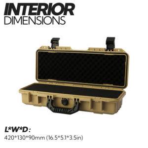 Hộp đựng súng nhỏ chắc chắn dùng để săn bắn, đựng máy ảnh, máy bay không người lái, ống kính, hộp đựng dụng cụ bằng nhựa Pelican, chống thấm nước, dùng ngoài trời - Product Image 3