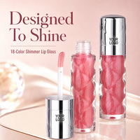 Gloss à lèvres végan, marque privée, haute qualité, effet miroir, longue tenue, aspect naturel, paillettes nacrées