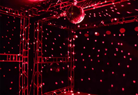 Équipement d'effets de scène, boule miroir LED, lumière disco, boule de verre, lumière dorée