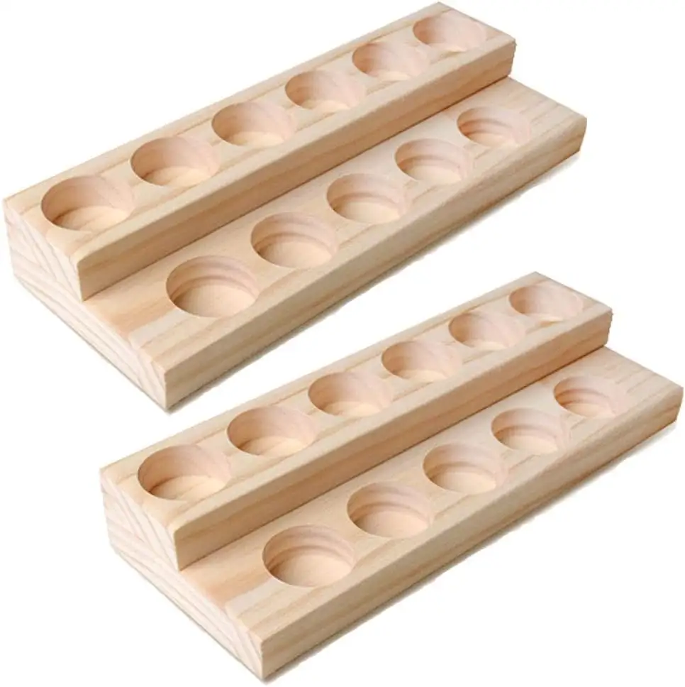 Supporto per Organizer con Display a olio essenziale in legno con supporto per 11 slot, scaffale per presentazione regalo ideale