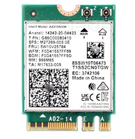 La más nueva tarjeta inalámbrica AX210 de gran venta para Intel AX210NGW WIFI6E 3 banda 5374Mbps M.2 tarjeta Wifi NGFF BT5.3