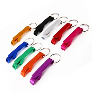 WELLFLYER Premium Metal Colorful Beer Bottle Opener Keychain, Small but Strong, Open Beer Bottle Quickly and Easily