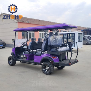 Weihnachts feier anpassbare <span class=keywords><strong>Clor</strong></span> Purple Golf wagen 6-Sitzer Elektro Golf wagen Buggy Club Auto für Resort Hotel - Product Image 4
