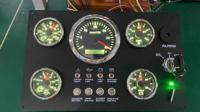 Ensemble de jauges de bateau LCD 12/24v Tableau de bord Panneau d'instruments