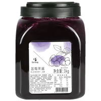 Doting 3kg Jam buah Blueberry Jam gula alami bebas tanpa pengawet untuk minuman dingin kue kering susu teh resep buah yang diawetkan