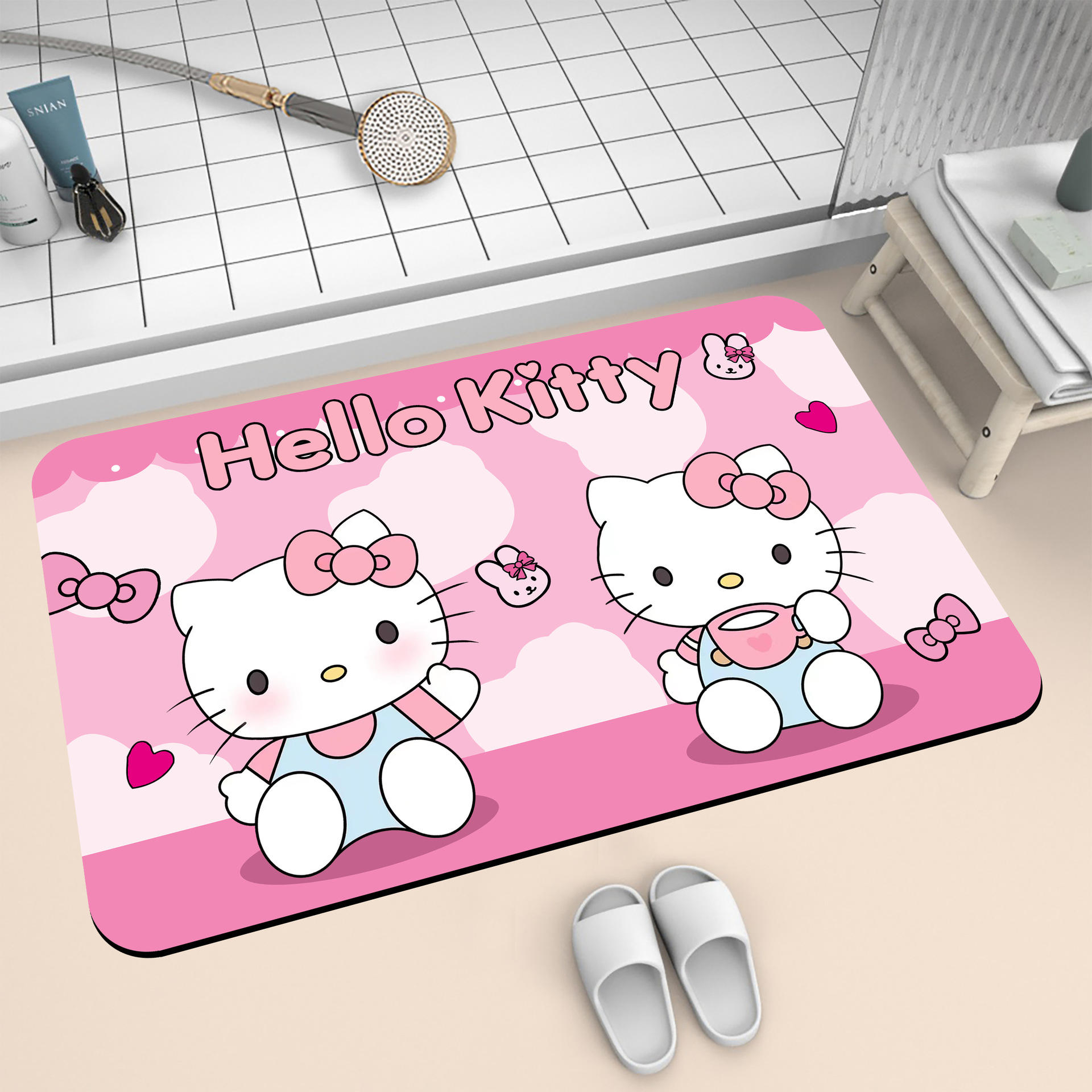 Boire du thé deux kt - rectangulaire