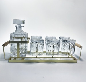 Ensemble de carafes à whisky en bois cristal de haute qualité avec logo personnalisé pour les cadeaux d'affaires <span class=keywords><strong>Carafe</strong></span> à <span class=keywords><strong>vin</strong></span> whisky - Product Image 1