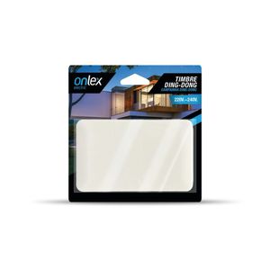 Timbre - Timbre ding-dong de 230v, dimensiones 120x70x38mm, diseño compacto y fácil de instalar, sonido claro y potente para - Product Image 2