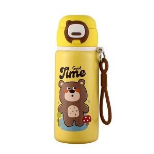 Gourde isotherme personnalisée 500 ml pour enfants avec paille et couvercle pop-up anti-fuite - Product Image 6