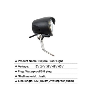 WuXing QD139-<span class=keywords><strong>2</strong></span> 12-60V Led Đèn Pha sừng DC ánh sáng phía trước điện xe tay ga/Ebike/Xe Đạp Điện chuyển đổi phần WP pulg phía trước - Product Image 2