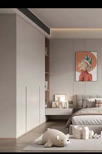 <b>Modern</b> Style High Quality Wooden Wardrobes for Children Customized Factory Living Room Bedroom Furniture with Storage Features - Product Image 3