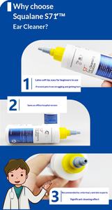 Solution de lavage auriculaire pour chiens, thérapie adjuvante antibactérienne en plastique à faible irritation, favorise la réparation cutanée <span class=keywords><strong>et</strong></span> la membrane tympanique - Product Image 4