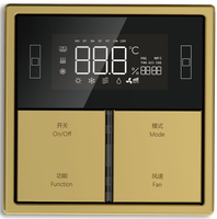 Panneau de contrôle de température Zigbee 4 voies SEXANKA KNX, interrupteur d'éclairage, norme européenne, maison intelligente, 1/2/3/4 boutons poussoirs, interrupteur mural intelligent