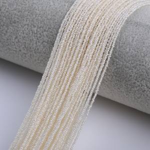 Perlas de Imitación Sueltas de Agua Dulce Natural de 50 cm, 1-1.25 mm, Color Blanco, para Joyería DIY, Venta al por Mayor en Zhuji - Product Image 1