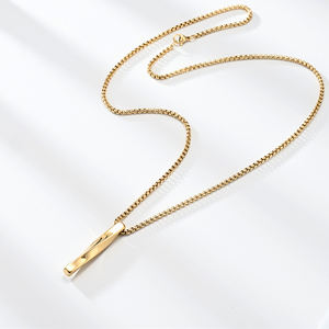 वाटरप्रूफ स्टेनलेस स्टील ने पुरुषों के लिए पंर्क चट्टान चांदी का सोना काला मोबियस सर्पिल बार हार - Product Image 3