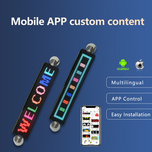 23*5 cm mini <span class=keywords><strong>LED</strong></span> xe dấu hiệu USB 5V di chuyển <span class=keywords><strong>LED</strong></span> Bảng Hiệu lập trình tin nhắn Màn hình hiển thị ứng dụng thay đổi từ <span class=keywords><strong>LED</strong></span> ma trận Bảng điều chỉnh - Product Image 3