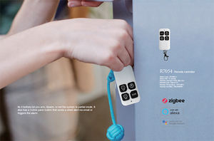 스마트 휴대용 Tuya 무선 지그비 원격 제어 센서 <span class=keywords><strong>Keyfob</strong></span> 팔 및 무장 해제 - Product Image 5