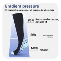 Chaussettes de compression professionnelles en nylon dégradé, antidérapantes, mi-mollet, pour le sport, la course à pied, le cyclisme, toutes saisons, pour jeunes, hommes et femmes