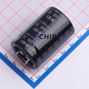 ตัวเก็บประจุอลูมิเนียมอิเล็กโทรไลติกแบบสแน็ป LGN2X121MELB45ผ่านชิ้นส่วนรู (THT) D30xL45mm 120uF 20% 600V 10mm - Product Image 1