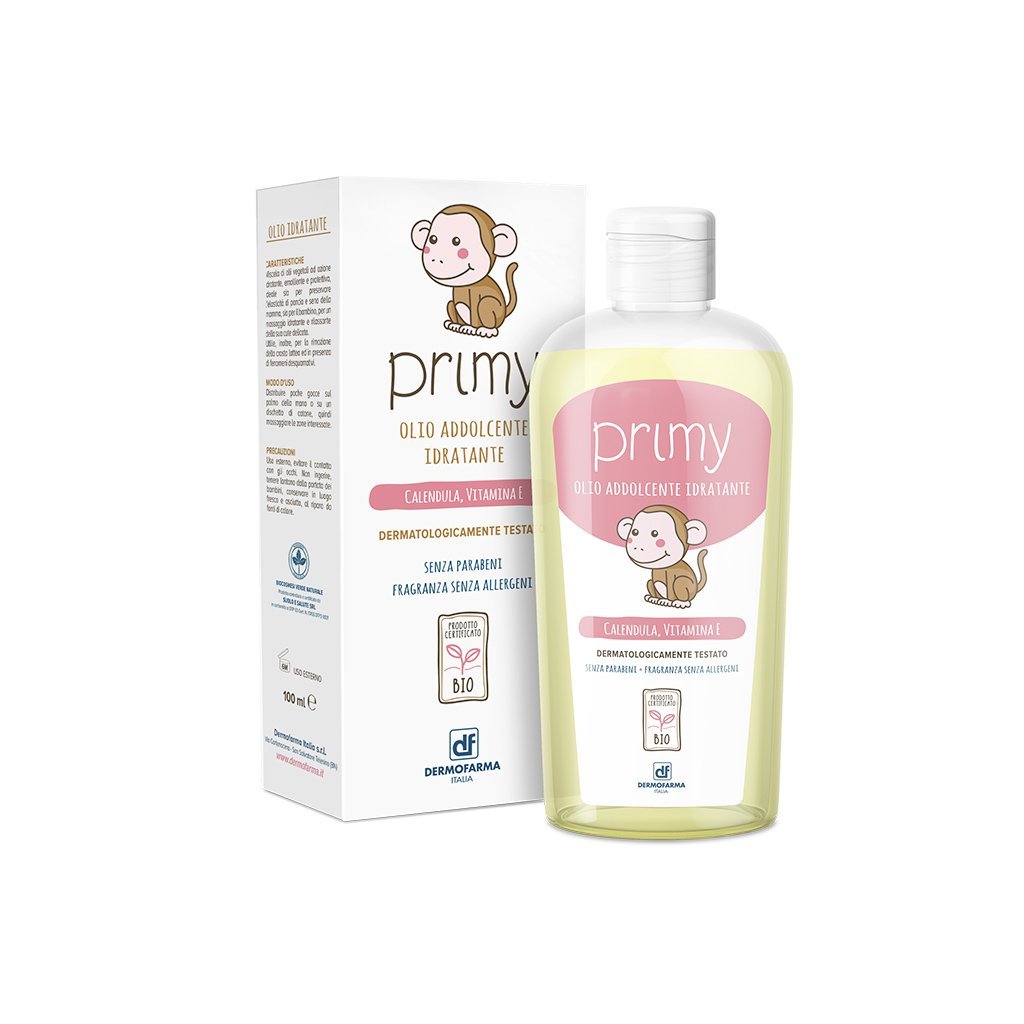 Prumy Softening Moisturizing Oil 100ml – Calendula & Vitamin E Skin Care Oil, Dermatologically Tested