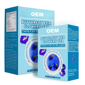 Té de Flores de Mariposa OEM 100% Natural Azul Rico en Antocianinas Sin Cafeína Cero Calorías Orgánico 120 Bolsas y Cajas - Product Image 1