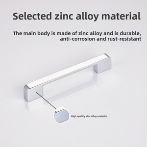 Modern Classic Design Aluminum Alloy <strong>Black</strong> <strong>Door</strong> <strong>Knob</strong> Adjustable Cabinet Handle 96mm 128mm Living Room Bedroom Furniture Handles - Product Image 3