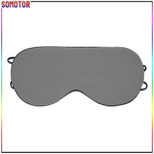 Masque de sommeil de voyage à double usage, frais et chaud, en matière soyeuse, pour bloquer la lumière - Product Image 1