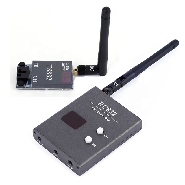 48Ch 5.8G 600mW 5KM Wireless AV Transmitter TS832 Receiver RC832 for FPV Multicopter RC Aircraft Quadcopter