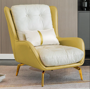 <span class=keywords><strong>Fauteuil</strong></span> inclinable moderne en tissu velours patchwork avec pieds en métal pour salon - Product Image 5