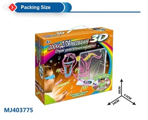 Eğitici oyuncaklar 3d ışık büyülü çizim panosu yazma oyuncaklar kızdırma resim sanatı kurulu diy seti 3d gözlük - Product Image 6