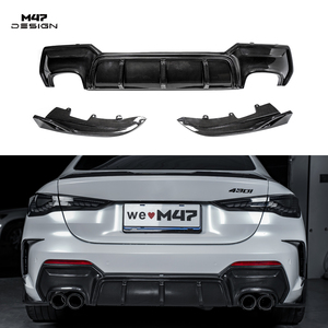 Diffuseur arrière en fibre de carbone sèche M47, lèvre de pare-chocs arrière, séparateur aérodynamique, kit carrosserie pour BMW G22 G23 <span class=keywords><strong>420i</strong></span> 430i 440i, pièces de tuning améliorées - Product Image 1