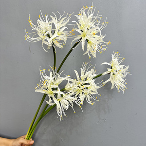 Fleurs <span class=keywords><strong>Higanbana</strong></span> artificielles de haute qualité en plusieurs couleurs réalistes pour la décoration murale du Nouvel An de la remise des diplômes de Noël en gros - Product Image 1