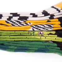 Nouvelle conception, chaussettes en coton pour hommes, broderie personnalisée, tricotées, grande taille, logo personnalisé