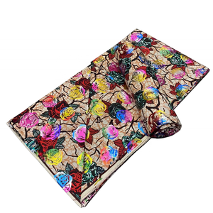 Tissu africain en cire dorée Ankara Tissus en cire véritable or Haute qualité 100% Coton imprimé pour mariage <span class=keywords><strong>Pagne</strong></span> couture - Product Image 4