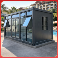Maison préfabriquée modulaire en conteneur détachable et portable de 10, 20 et 40 pieds, en acier, en kit, pour bureau, maison et dortoir