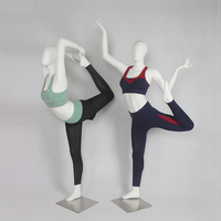 Mannequin de présentation de vêtements de sport et de yoga, modèle féminin, corps entier, pose autonome, vitrine