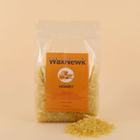 WaxNewK 1000g Cire de colophane à séchage rapide, perles de cire dépilatoire au miel, cire dure en film chaud pour l'épilation