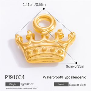 จี้รูปหัวใจทำมือสุดหรูทันสมัย ชุบทอง 18K วัสดุสแตนเลสสตีล  เครื่องประดับแฟชั่น - Product Image 4