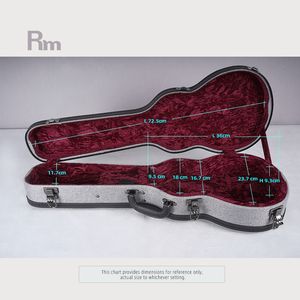 Étui rigide pour petite <span class=keywords><strong>guitare</strong></span> et ukulélé de 30 pouces, en <span class=keywords><strong>tweed</strong></span> avec logo personnalisé, éponge de 20 mm, contreplaqué de 5 mm, velours écrasé, modèle Rm WC33B-U3B - Product Image 2