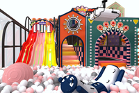 Aire de jeux intérieure pour enfants, jeu électronique, Projection Interactive, jardin d'enfants, toboggan, Trampoline, terrain de jeu, maison de jeux intérieure