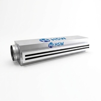 Diffuseur linéaire à fentes HSW pour systèmes de climatisation et de ventilation industriels, boîte de plénum en acier galvanisé durable et aluminium pour systèmes CVC