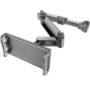 Hot Sale 360 Rotation Long Arm Retractable Djustable For Ipad Car Mobile Holder Clip For Car Tablet Holder