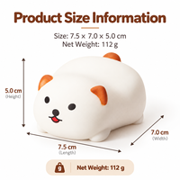 Jouet sensoriel anti-stress en TPR en forme de chiot mignon, blocs de construction à presser, pour la vente en gros