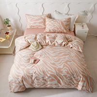 SP74 Drap de lit en coton de qualité supérieure Ensemble de literie en coton avec taie d'oreiller Drap-housse en textile de dernière conception pour l'exportation de textiles
