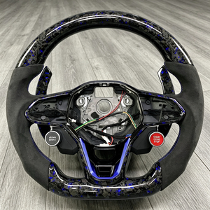 Volant sport en fibre de carbone et Alcantara pour modèles Volkswagen <span class=keywords><strong>Golf</strong></span> 7 7.5 GTI GTD <span class=keywords><strong>GTE</strong></span> R Polo GTI Tiguan Passat - Product Image 1