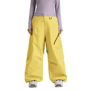 Pantalon à bretelles de ski personnalisé OEM pour hommes, imperméable, coupe-vent, pantalon de neige baggy, pantalon de ski blanc - Product Image 1