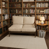 Ensemble de canapés Chesterfield en bois massif personnalisé avec un design moderne pour les espaces de salon, de bureau et d'hôtel